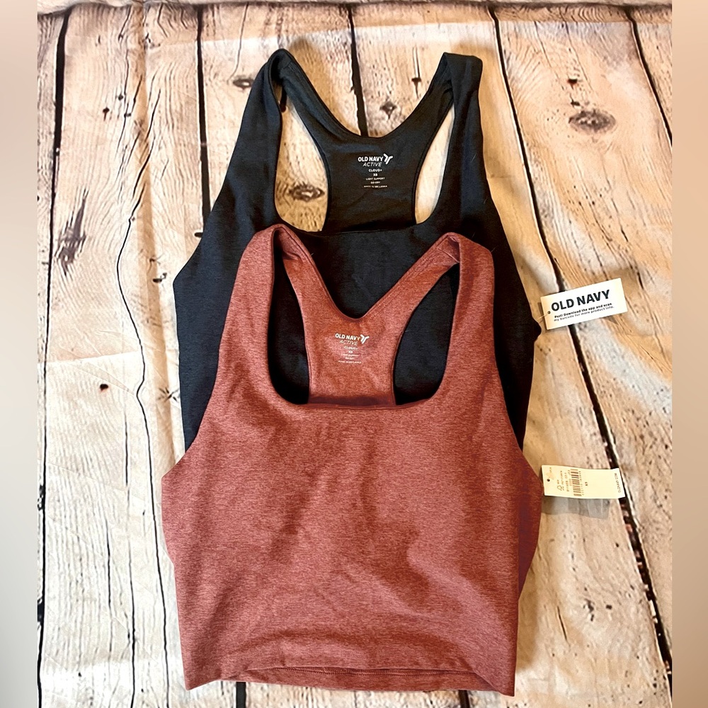 2 NWT Old Navy Cloud+ Long Line Bras